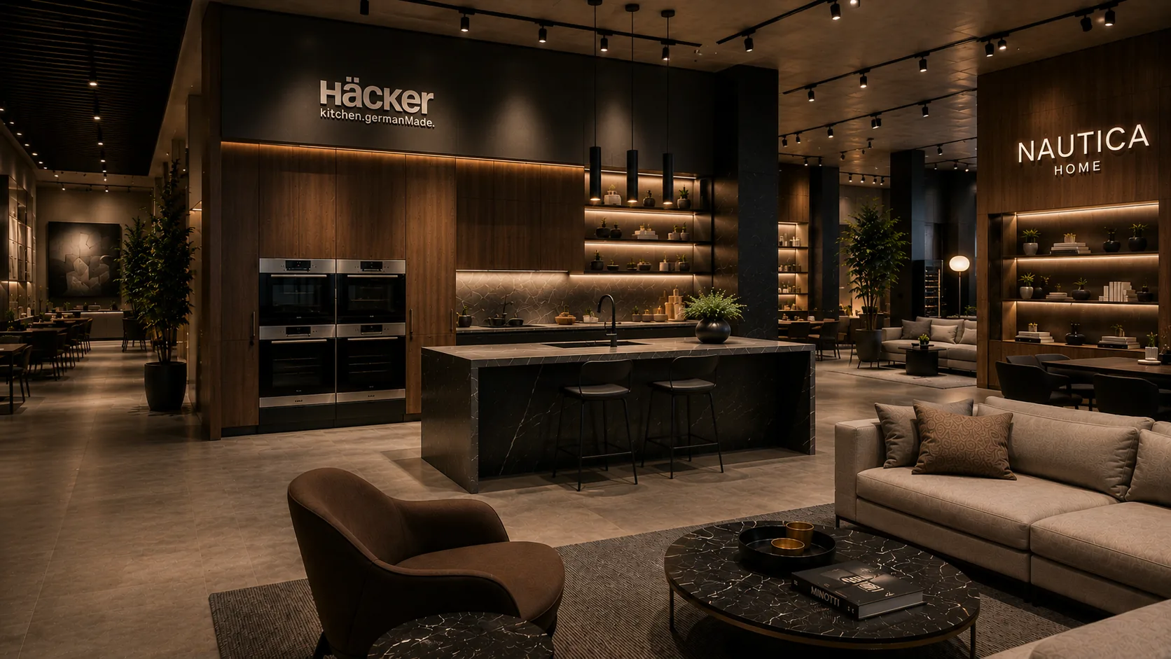Showroom y lounge interior desarrollado por Casa Glick